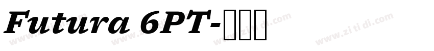 Futura 6PT字体转换